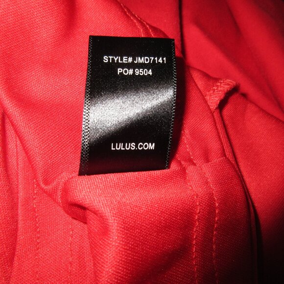 lulu's red dress women's size small - Picture 5 of 5